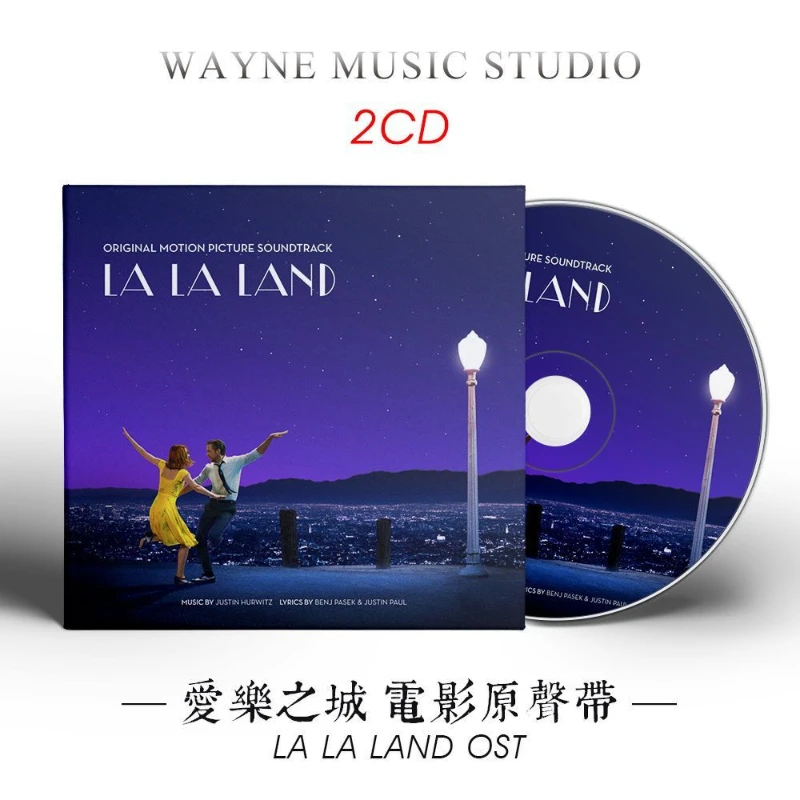 Classic Movie La La Land Justin Hurwitz Music CD Greatest Hits OST Album 2pcs Compact Disc Cosplay Walkman Car Soundtracks Box
Classic Movie La La Land Justin Hurwitz Music CD Greatest Hits OST Album 2pcs Compact Disc Cosplay Walkman Car Soundtracks Box