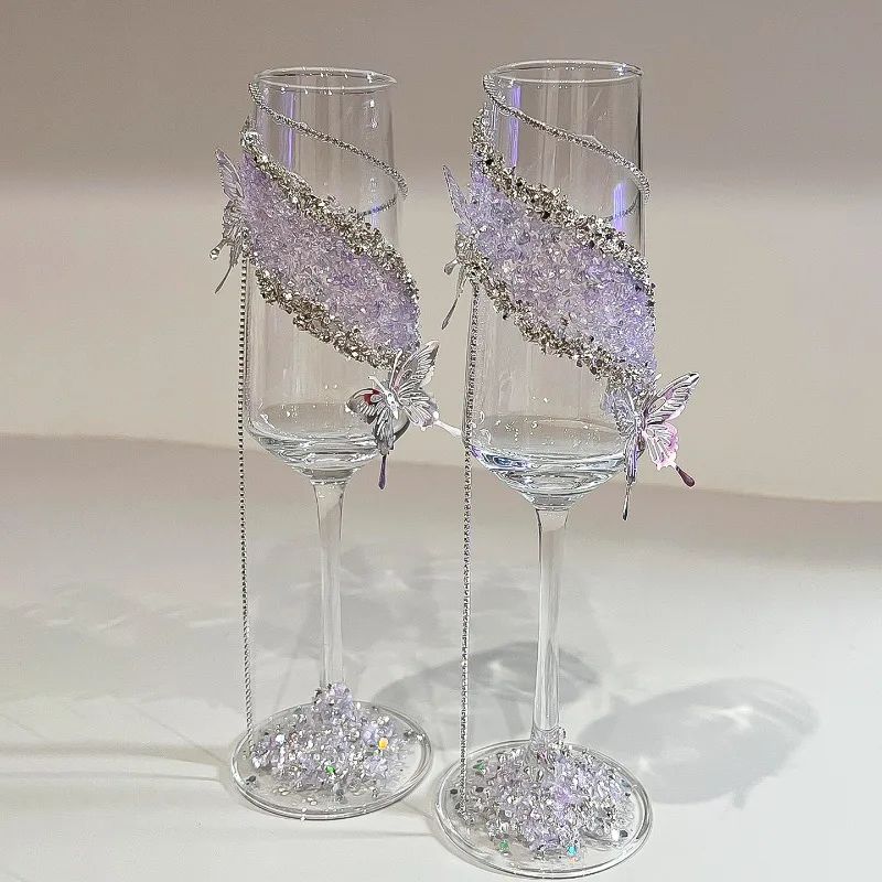 Wedding Toasting Glasses, A Pair of Wedding Champagne Glasses, Creative Goblets, New Engagement Gifts for Girlfriends
Wedding Toasting Glasses, A Pair of Wedding Champagne Glasses, Creative Goblets, New Engagement Gifts for Girlfriends