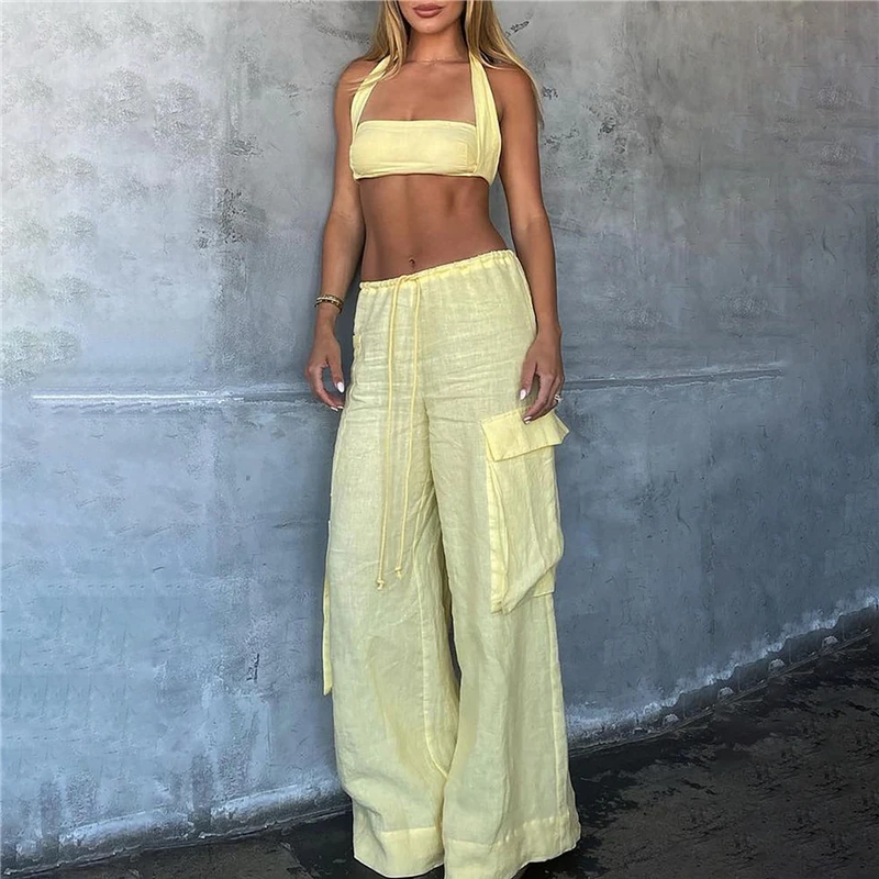 Women Cargo Pants Vintage-inspired Women's High Waist Cargo Pants with Drawstring Multiple Pockets for A Casual for Retro
Women Cargo Pants Vintage-inspired Women's High Waist Cargo Pants with Drawstring Multiple Pockets for A Casual for Retro