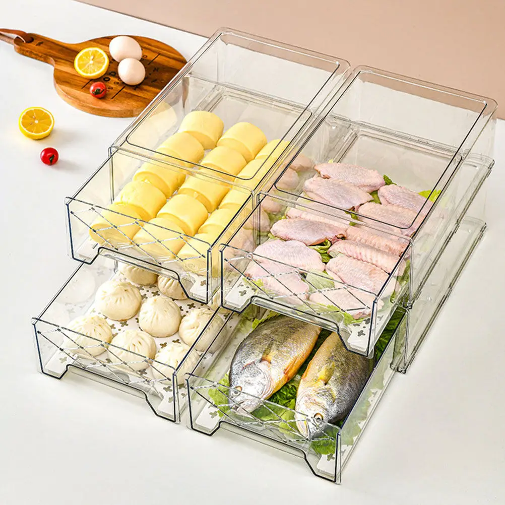 2Pcs Drawer Type Storage Box High Grade Pet Plastic Refrigerator Kitchen Organizer Fridge Storage Container for Fruits
2Pcs Drawer Type Storage Box High Grade Pet Plastic Refrigerator Kitchen Organizer Fridge Storage Container for Fruits