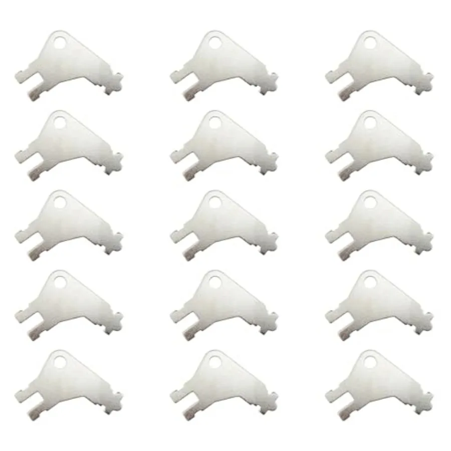Tissue Dispenser Keys, 15-Piece Universal Dispenser Keys, Compatible with Georgia Pacific Tissue and Toilet Paper Dispensers
Tissue Dispenser Keys, 15-Piece Universal Dispenser Keys, Compatible with Georgia Pacific Tissue and Toilet Paper Dispensers