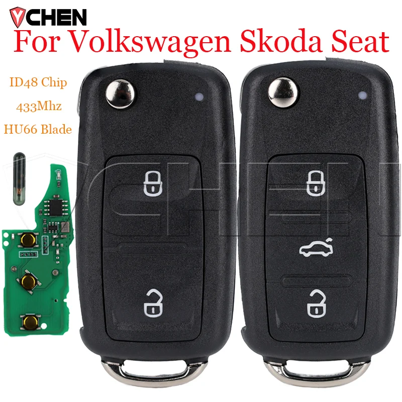 Откидной дистанционный ключ от автомобиля для Volkswagen Skoda Seat VW Passat Sedan Golf Polo Beetle Tiguan Octavia 434 МГц ID48 Uncut Blade Hu66 Fob
Откидной дистанционный ключ от автомобиля для Volkswagen Skoda Seat VW Passat Sedan Golf Polo Beetle Tiguan Octavia 434 МГц ID48 Uncut Blade Hu66 Fob