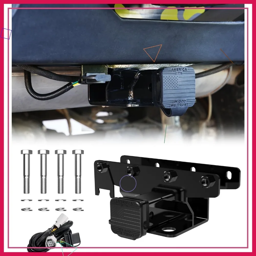 Universal 2" Tow Hitch for Jeep Wrangler JK JKU 2007-2018, Heavy-Duty Receiver with Wiring Harness & Cover
Universal 2" Tow Hitch for Jeep Wrangler JK JKU 2007-2018, Heavy-Duty Receiver with Wiring Harness & Cover