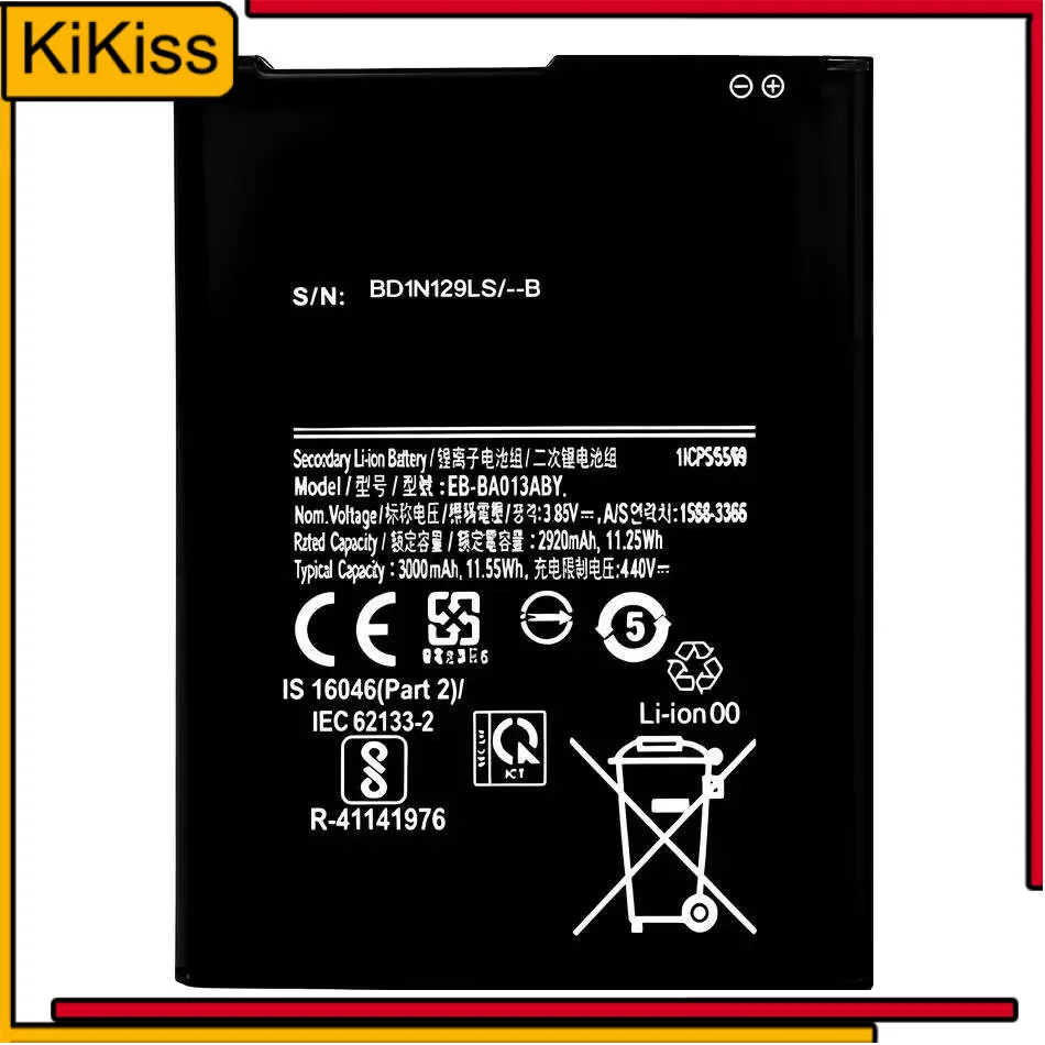 EB-BA013ABY Long-Lasting Mobile Phone Battery 3000Mah For Samsung Galaxy A01 Core A3 SM-A013F SM-A013D SM-A013G SM-A013M
EB-BA013ABY Long-Lasting Mobile Phone Battery 3000Mah For Samsung Galaxy A01 Core A3 SM-A013F SM-A013D SM-A013G SM-A013M