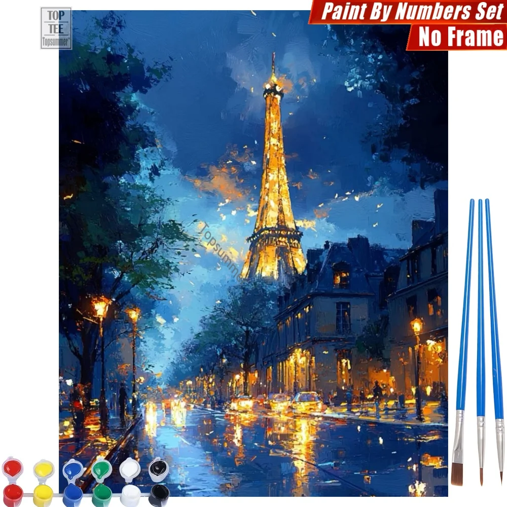 Romantic Night Eiffel DIY Digital Oil Painting Kit - Wet Lights Atmosphere Home Decor Valentine's Day Gift For Girlfriend
Romantic Night Eiffel DIY Digital Oil Painting Kit - Wet Lights Atmosphere Home Decor Valentine's Day Gift For Girlfriend