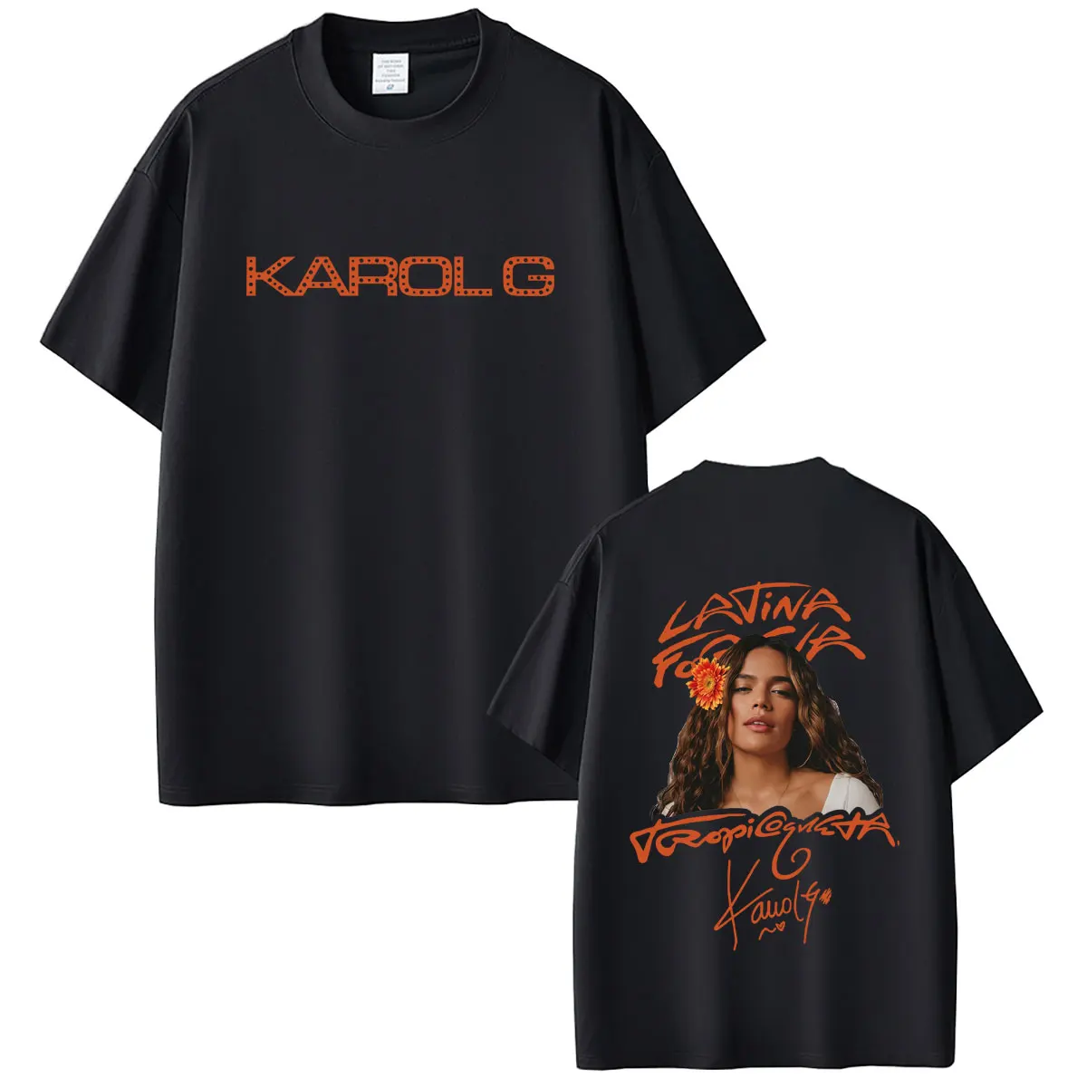 Karol G Viajando Por El Mundo Tropitour 2026 T-shirt Tropicoqueta T Shirts Men's Women Fashion Casual Soft Cotton Tshirt Tops
Karol G Viajando Por El Mundo Tropitour 2026 T-shirt Tropicoqueta T Shirts Men's Women Fashion Casual Soft Cotton Tshirt Tops