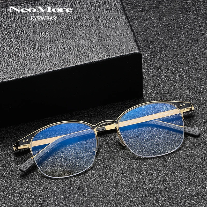Ultra Lightweight Pure Titanium Frame Eyeglass Frame Customized Prescription Glasses Progressive Eyeglass Frame Eyewear
Ultra Lightweight Pure Titanium Frame Eyeglass Frame Customized Prescription Glasses Progressive Eyeglass Frame Eyewear