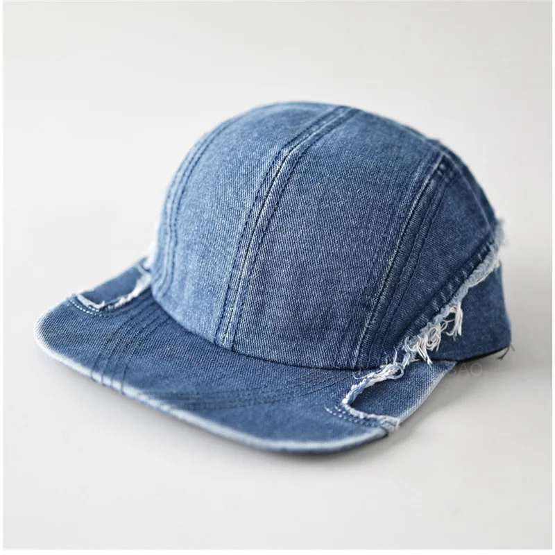 Distressed Frayed Edge Denim Flat Brim Baseball Cap Unisex Vintage Washed Soft crown Hat for men women Casual Travel daily Wear
Distressed Frayed Edge Denim Flat Brim Baseball Cap Unisex Vintage Washed Soft crown Hat for men women Casual Travel daily Wear