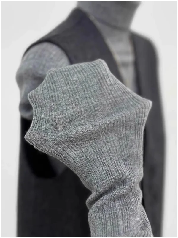 Korean Style High Collar Knitted Sweater Women's Autumn Winter Suit Vest Inner Base Stripe Elastic Slim Fit Top
Korean Style High Collar Knitted Sweater Women's Autumn Winter Suit Vest Inner Base Stripe Elastic Slim Fit Top