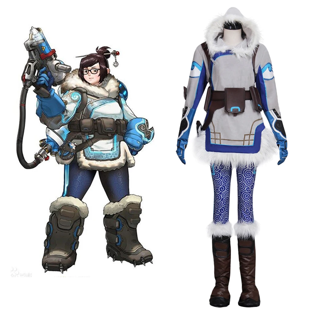 Game OW Mei Cosplay Costume Woman's Blue Suit Halloween Cosplay Show Party Winter Outfit
Game OW Mei Cosplay Costume Woman's Blue Suit Halloween Cosplay Show Party Winter Outfit
