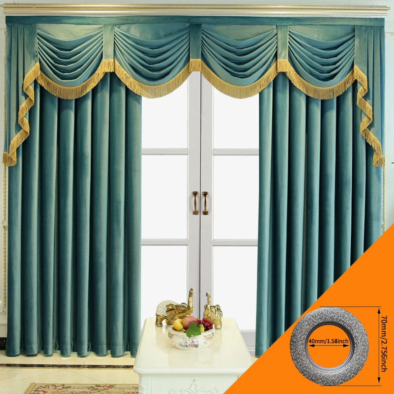 2pcs European villa luxury velvet curtain velvet cloth living room bedroom luxury curtain, without valance
2pcs European villa luxury velvet curtain velvet cloth living room bedroom luxury curtain, without valance
