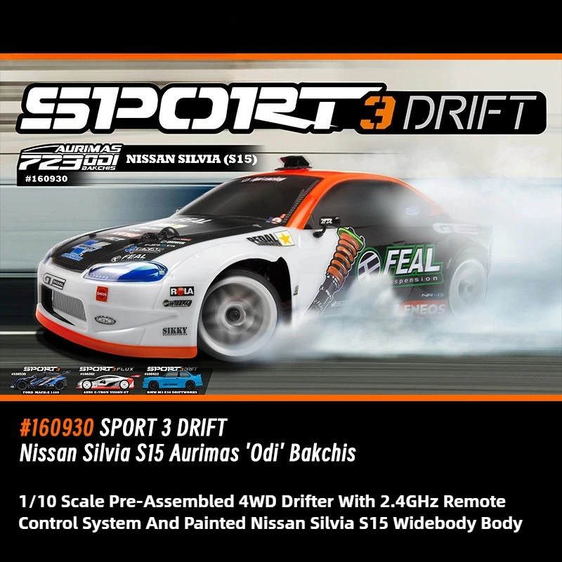 HPI Sport 3 Drift 1/10 Моделирование Nissan Silvia S15 Odi Дистанционное управление Электрический ограниченный выпуск 4WD Дрифт-автомобиль
HPI Sport 3 Drift 1/10 Моделирование Nissan Silvia S15 Odi Дистанционное управление Электрический ограниченный выпуск 4WD Дрифт-автомобиль