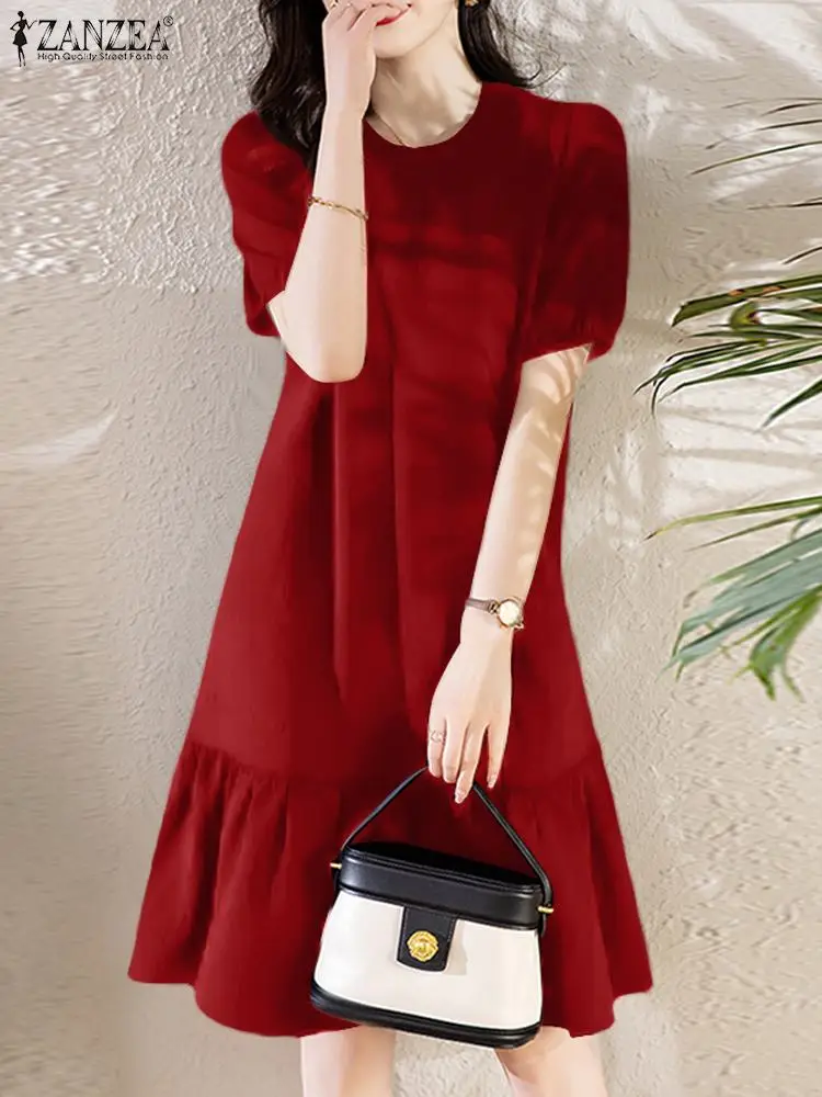 ZANZEA Fashion 2024 Elegant Summer Dress Women O Neck Short Sleeve Knee-length Sundress Robe Casual Party Vestido Femme Kaftan
ZANZEA Fashion 2024 Elegant Summer Dress Women O Neck Short Sleeve Knee-length Sundress Robe Casual Party Vestido Femme Kaftan