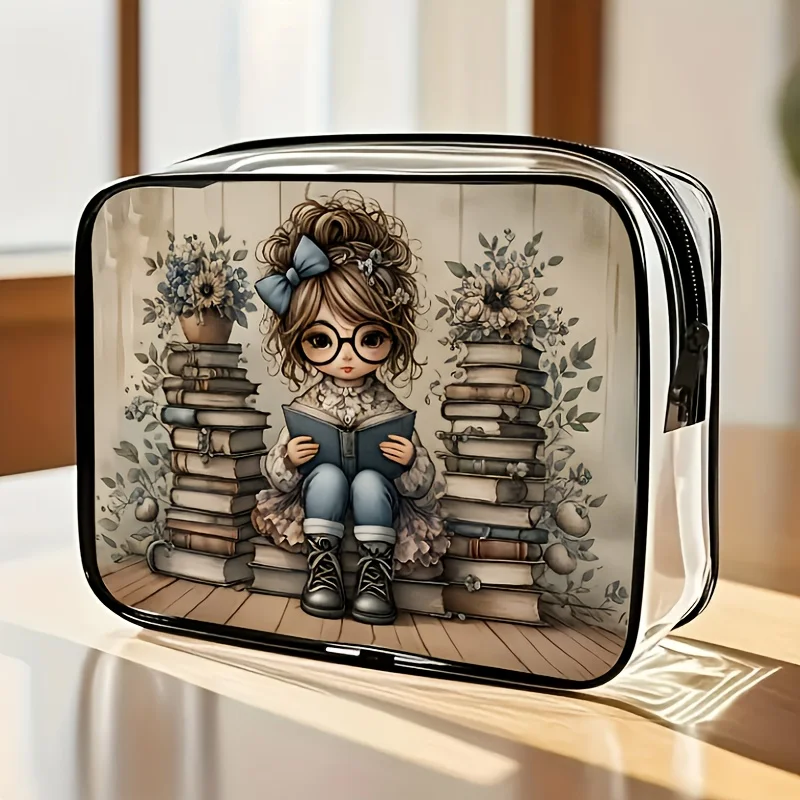 A Stylish Large Capacity PVC Makeup Bag with Zipper Closure - High-Quality Travel Toiletry Organizer, Lightweight for Women and
A Stylish Large Capacity PVC Makeup Bag with Zipper Closure - High-Quality Travel Toiletry Organizer, Lightweight for Women and