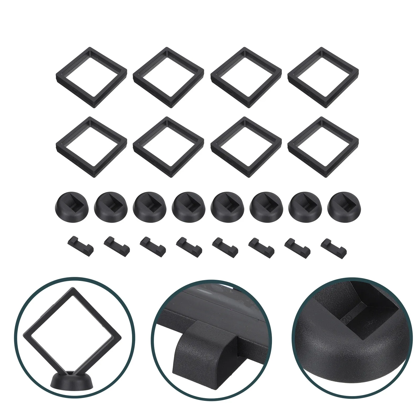 24Pcs Exquisite Crafted Frame 3D Jewelry Display Case for Coin Medallion Challenge Chip Pin Patch Desktop
24Pcs Exquisite Crafted Frame 3D Jewelry Display Case for Coin Medallion Challenge Chip Pin Patch Desktop