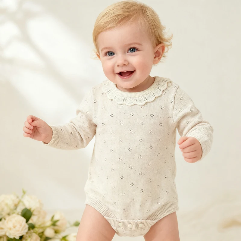 Осенний детский вязаный комбинезон, одежда для девочек, одежда для новорожденных девочек, вязаный однобортный комбинезон, пуловер, комбинезоны, осенний свитер
Осенний детский вязаный комбинезон, одежда для девочек, одежда для новорожденных девочек, вязаный однобортный комбинезон, пуловер, комбинезоны, осенний свитер