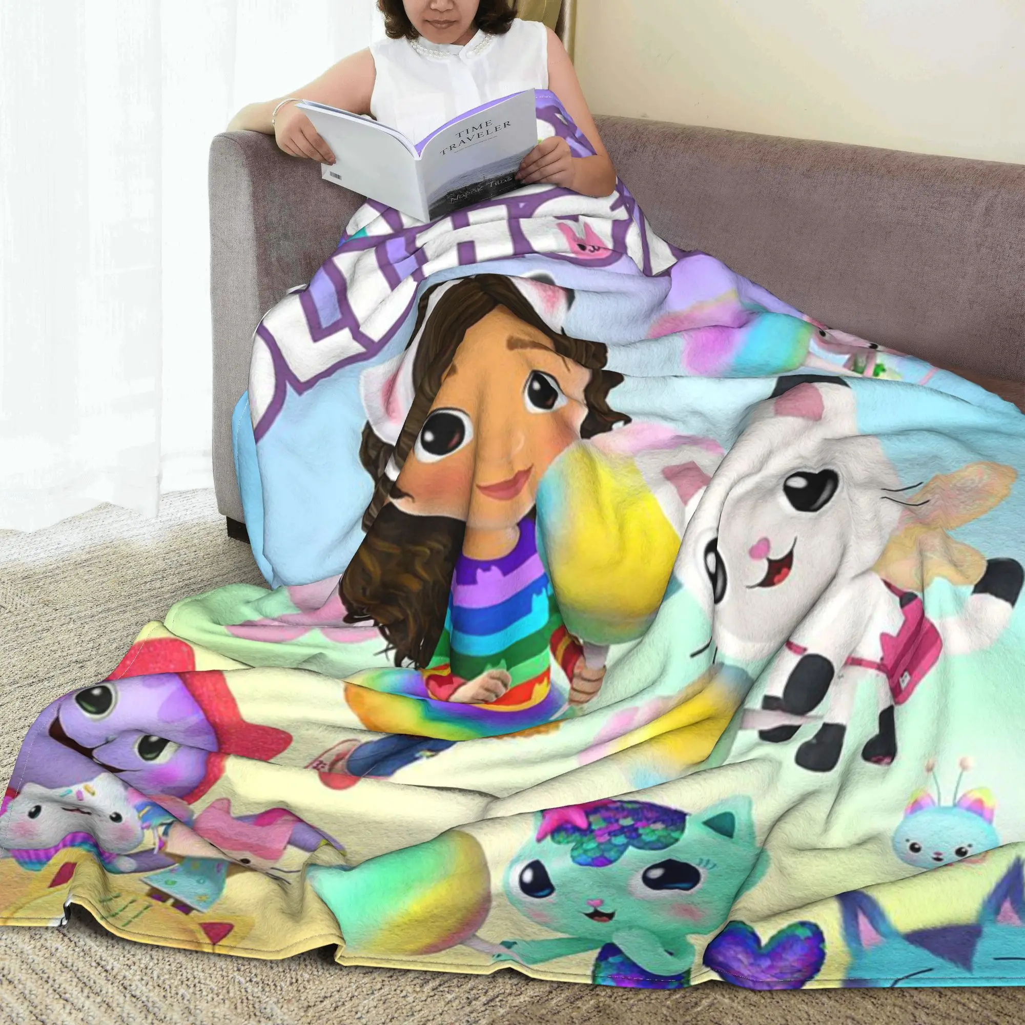 Cartoon G-Gabbys dollhouse Blankets Warm Flannel Sofa Throw Blanket for Home Bedroom Office Throws Bedspread Quilt
Cartoon G-Gabbys dollhouse Blankets Warm Flannel Sofa Throw Blanket for Home Bedroom Office Throws Bedspread Quilt