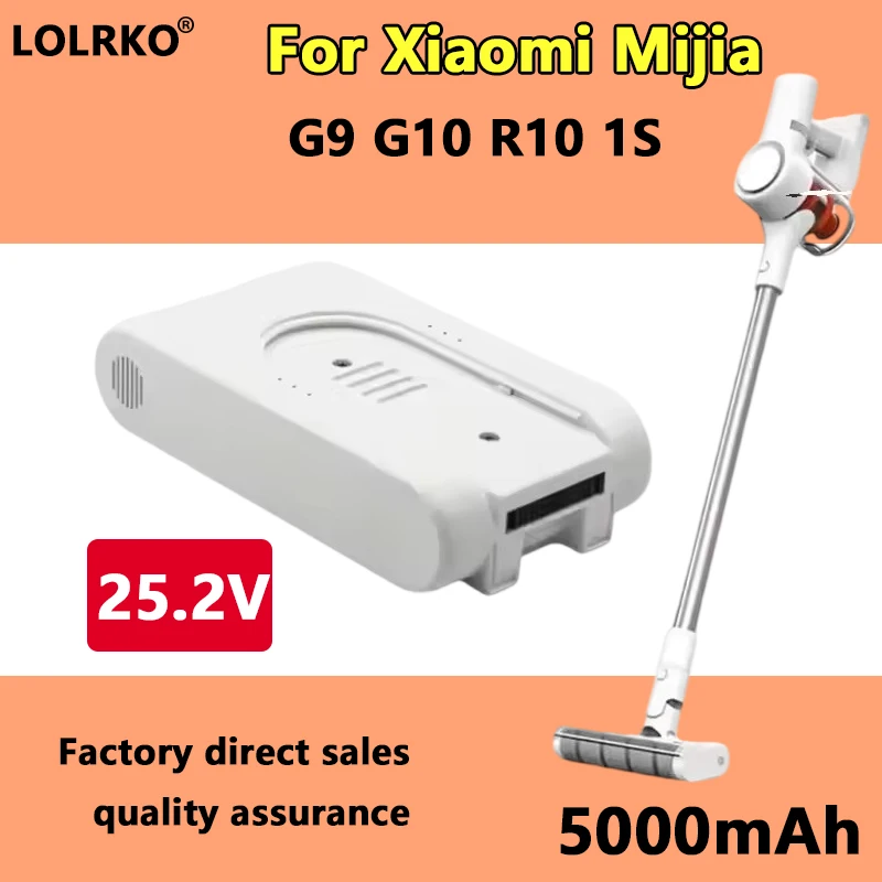 New upgrade 5000mAh Battery - For Xiaomi Dreame G9 G10 1S R10 Vacuum Cleaner Replacement Lithium ion Battery Pack
New upgrade 5000mAh Battery - For Xiaomi Dreame G9 G10 1S R10 Vacuum Cleaner Replacement Lithium ion Battery Pack