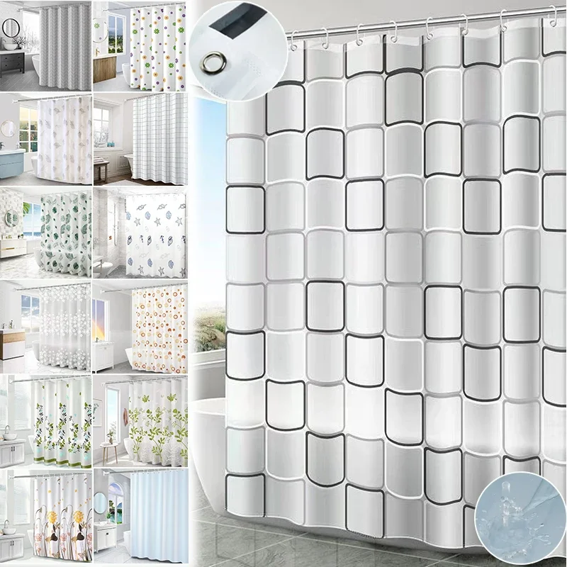 Waterproof Shower Curtain with Hooks Bathroom Partition Curtain Thicken Fabric Long Bath Curtains Mildew Bathroom Accessories
Waterproof Shower Curtain with Hooks Bathroom Partition Curtain Thicken Fabric Long Bath Curtains Mildew Bathroom Accessories
