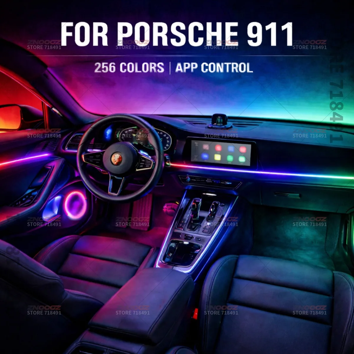 22in1 RGB Car Interior Acrylic Car Ambient Lights RGB Hidden Acrylic Strip Decoration Atmosphere Accessories For Porsche 911
22in1 RGB Car Interior Acrylic Car Ambient Lights RGB Hidden Acrylic Strip Decoration Atmosphere Accessories For Porsche 911