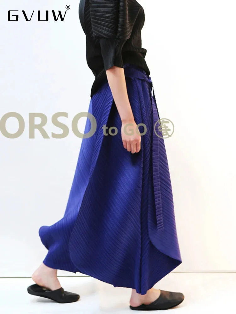 GVUW Pleated Wide Leg Pants Women Elastic Waist Loose Lace-up Solid Color New 2024 Chic Style Versatile Female Trousers 17G7737
GVUW Pleated Wide Leg Pants Women Elastic Waist Loose Lace-up Solid Color New 2024 Chic Style Versatile Female Trousers 17G7737