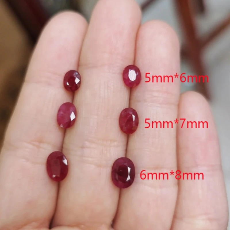5x6mm to 6x8mm Natural Ruby Loose Gemstones Wholesale Price Genuine Ruby Beads Jewelry DIY Supplier
5x6mm to 6x8mm Natural Ruby Loose Gemstones Wholesale Price Genuine Ruby Beads Jewelry DIY Supplier