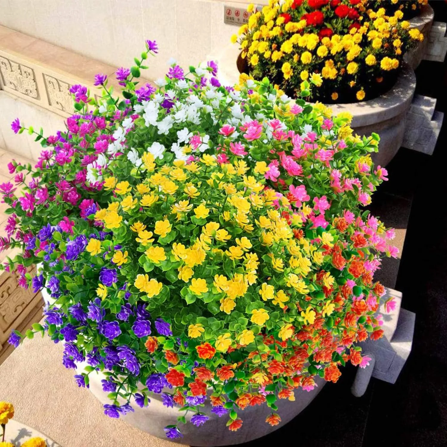 10pcs Artificial Outdoor Flowers,UV-Resistant,Fade-Resistant,Terrace,Porch,Flower Box,Home,Wedding,Farmhouse Hanging Decor
10pcs Artificial Outdoor Flowers,UV-Resistant,Fade-Resistant,Terrace,Porch,Flower Box,Home,Wedding,Farmhouse Hanging Decor
