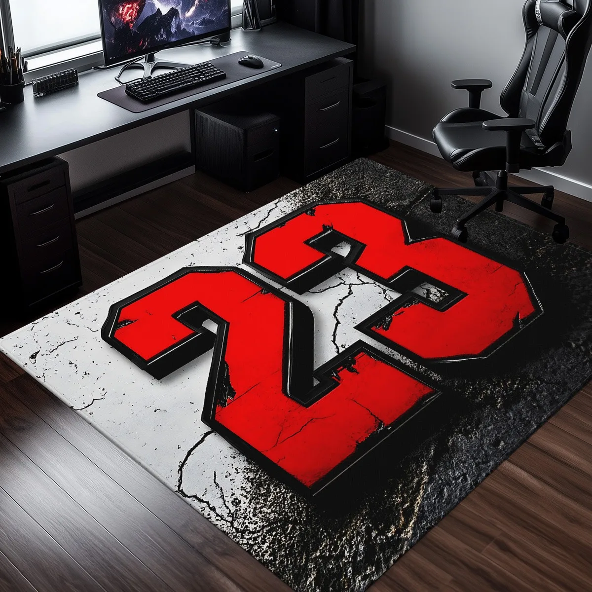 Bold Number 23 Cracked Design Crystal Velvet Rug Gamer Room Decor Sports Fan Gift Personalized Floor Mat Modern Gaming Setup
Bold Number 23 Cracked Design Crystal Velvet Rug Gamer Room Decor Sports Fan Gift Personalized Floor Mat Modern Gaming Setup