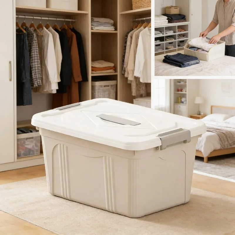 Multi-Purpose Plastic Storage Box Home Clothing Wardrobe Organizer Suitable for Toys Books Bedding Home Dormitory Storage
Multi-Purpose Plastic Storage Box Home Clothing Wardrobe Organizer Suitable for Toys Books Bedding Home Dormitory Storage