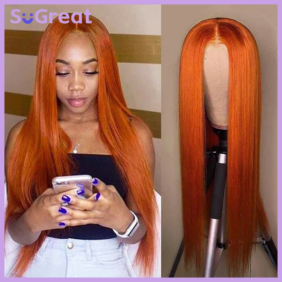 Straight Lace Wigs 100% Human Hair HD Lace Wig 13x6 Human Hair Straight Ginger Lace Front Wig Human Hair 200 density for women
Straight Lace Wigs 100% Human Hair HD Lace Wig 13x6 Human Hair Straight Ginger Lace Front Wig Human Hair 200 density for women