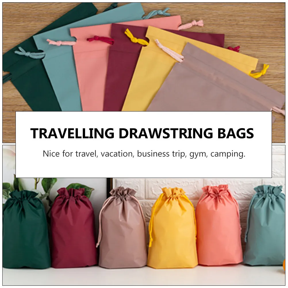 6Pcs Travel Drawstring Bags Waterproof Clothes Shoe Storage for Trip Vacation Business Journey Multifunctional Pouches
6Pcs Travel Drawstring Bags Waterproof Clothes Shoe Storage for Trip Vacation Business Journey Multifunctional Pouches