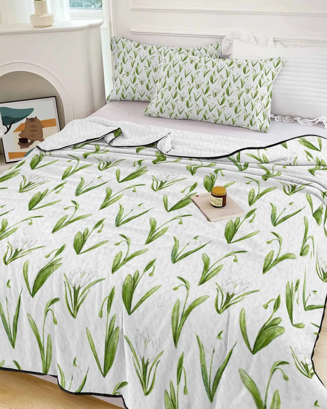 Tulip Flowers And Watercolor Plants Summer Cooling Quilt Air Condition Blanket Comfortable Lightweight Bedroom Thin Quilt
Tulip Flowers And Watercolor Plants Summer Cooling Quilt Air Condition Blanket Comfortable Lightweight Bedroom Thin Quilt