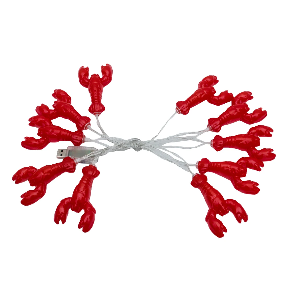 Outdoor Christmas Decoration Lobster Lantern String Decorative Light Hanging Lamp LED Adornment Red Festival
Outdoor Christmas Decoration Lobster Lantern String Decorative Light Hanging Lamp LED Adornment Red Festival
