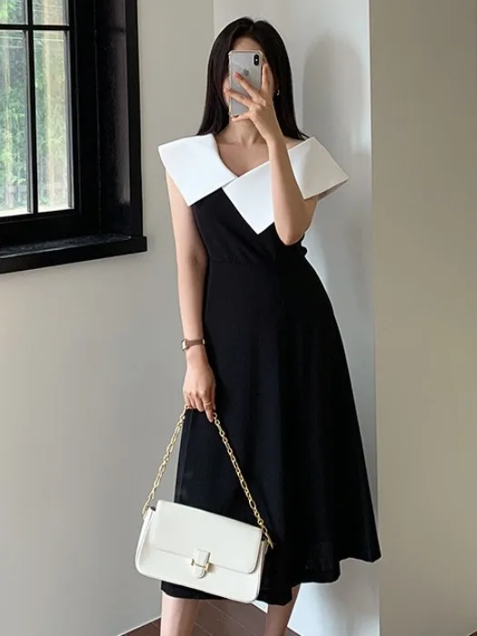 Новинка лета Sle Hepburn с нерегулярным воротником Svel Dr, женская длинная юбка трапециевидной формы с v-образным вырезом, однотонная, для поездок на работу ort Sve
Новинка лета Sle Hepburn с нерегулярным воротником Svel Dr, женская длинная юбка трапециевидной формы с v-образным вырезом, однотонная, для поездок на работу ort Sve