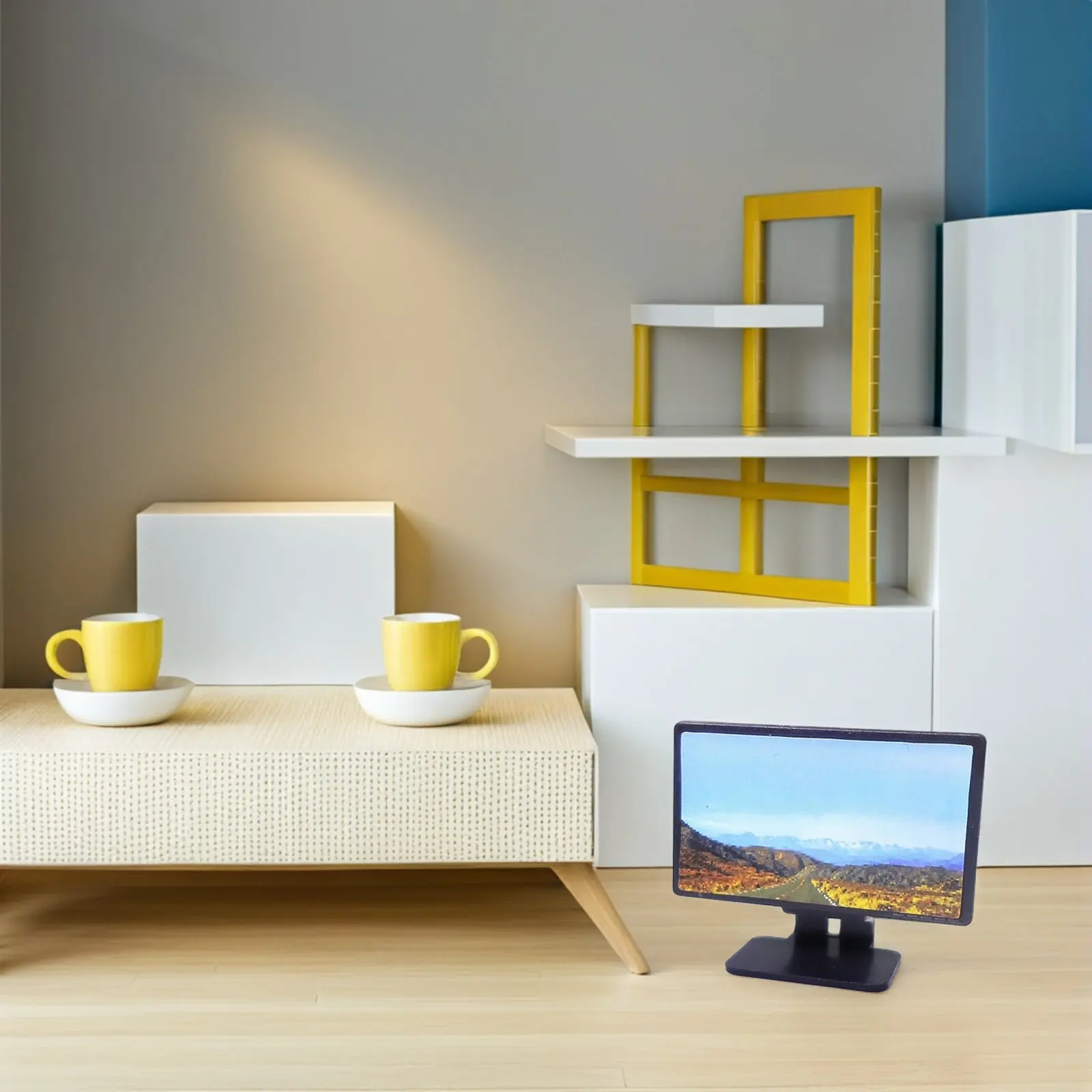 2Pcs Realistic Miniature TV 1:12 Scale for Dollhouse Living Room Decor Sturdy Plastic Fake Television Desktop Display Mini Home
2Pcs Realistic Miniature TV 1:12 Scale for Dollhouse Living Room Decor Sturdy Plastic Fake Television Desktop Display Mini Home