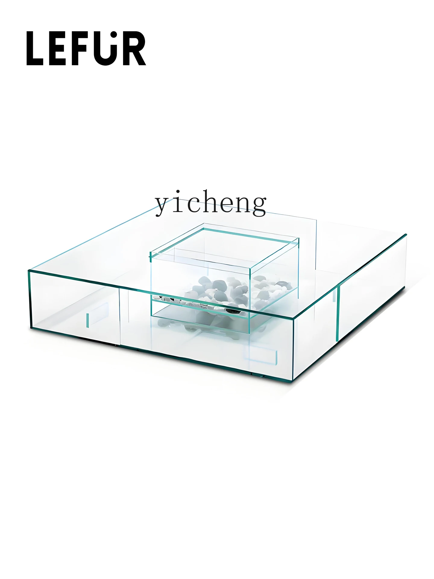 ZYA Minimalist Transparent Glass Coffee Table Living Room Home High-end Square Low Table
ZYA Minimalist Transparent Glass Coffee Table Living Room Home High-end Square Low Table