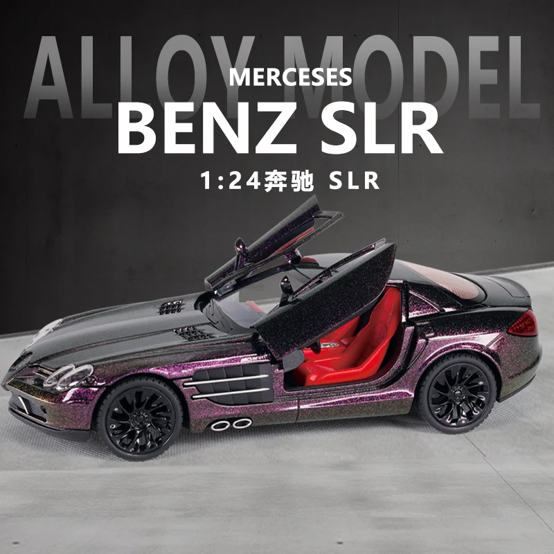 Модель симуляционного суперкара Mercedes Benz SLR из сплава, масштаб 1:24, двери и капот открываются, багажник можно открывать, богато детализирован.
Модель симуляционного суперкара Mercedes Benz SLR из сплава, масштаб 1:24, двери и капот открываются, багажник можно открывать, богато детализирован.