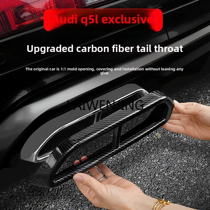 MJY Q5L tail throat carbon fiber grooved cover black light bag four exhaust black front bar
MJY Q5L tail throat carbon fiber grooved cover black light bag four exhaust black front bar