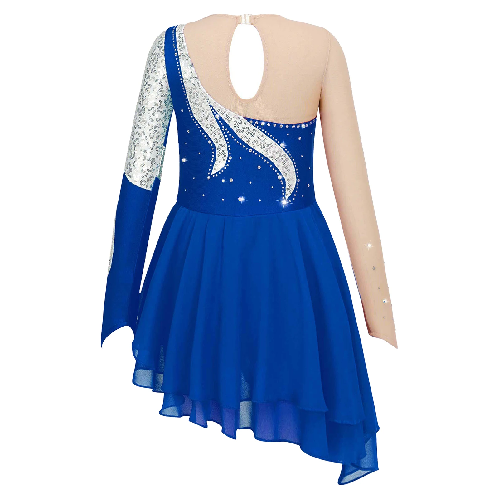 Girls Ballet Dance Costumes Sequins Long Sleeve Gymnastics Dance Leotard Dress Figure Skating Competition Performance Dancewear
Girls Ballet Dance Costumes Sequins Long Sleeve Gymnastics Dance Leotard Dress Figure Skating Competition Performance Dancewear