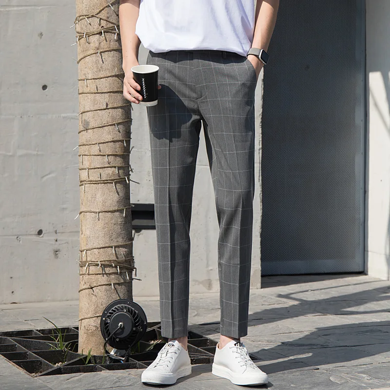 New Checkered Fashion Europe and the United States Style Men's Pants Business Casual Travel Slim Pants Comfortable and Versatile
New Checkered Fashion Europe and the United States Style Men's Pants Business Casual Travel Slim Pants Comfortable and Versatile