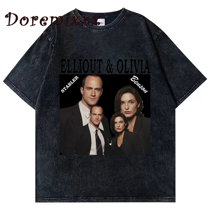 100% Cotton Vintage Washed T-shirt Elliout & Olivia Graphic T-Shirt Top Men Tv Black Tshirt Summer Unisex Tops Mens T Shirts
100% Cotton Vintage Washed T-shirt Elliout & Olivia Graphic T-Shirt Top Men Tv Black Tshirt Summer Unisex Tops Mens T Shirts