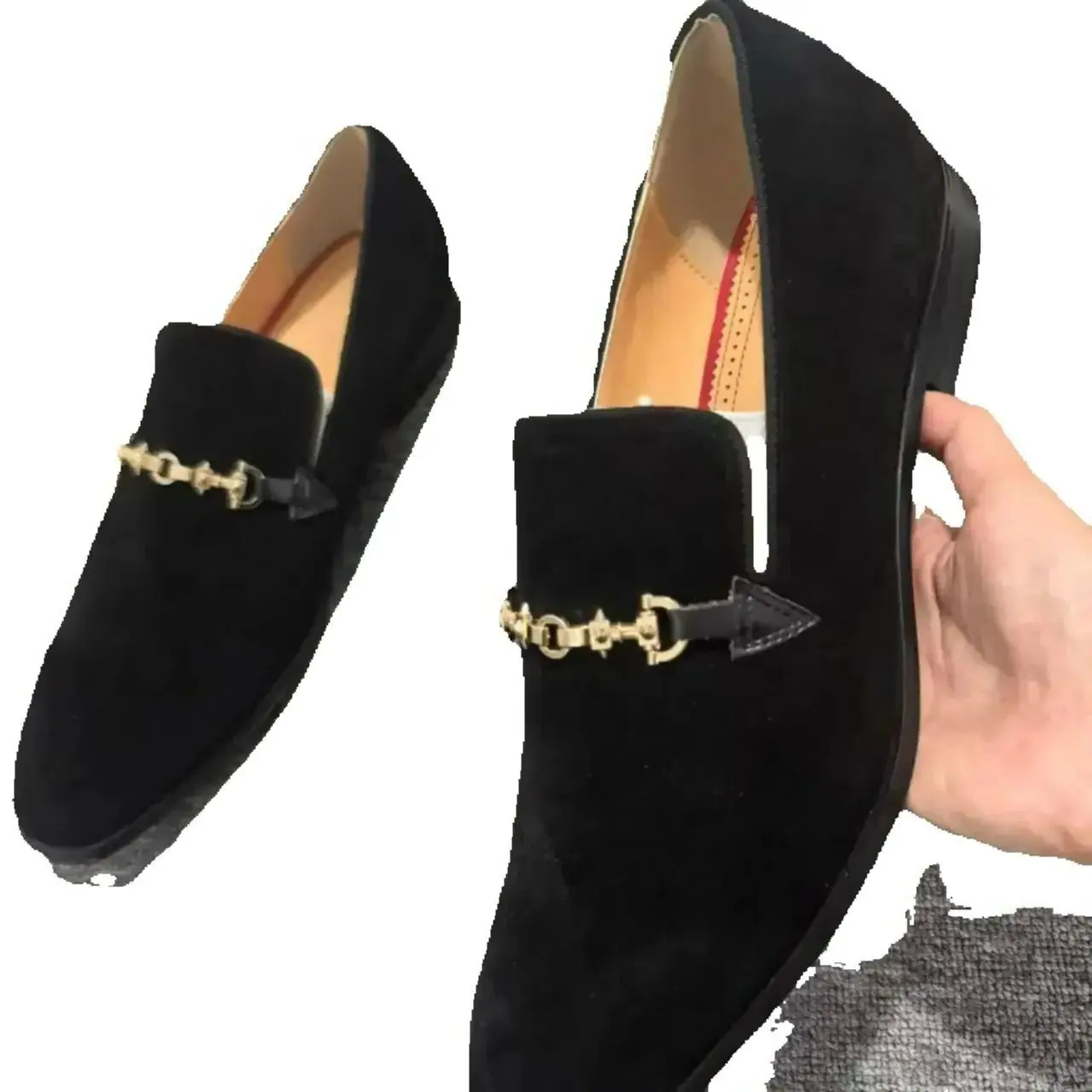 Loafers Slip-On Metal Decorative Dress Party Casual Shoes for Man Fashion Style Male New Stylish Suede Luxurious Handcrafted Men
Loafers Slip-On Metal Decorative Dress Party Casual Shoes for Man Fashion Style Male New Stylish Suede Luxurious Handcrafted Men