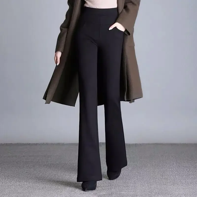 Autumn and Winter Women's Solid Colors Elastic High Waist Fashion Slim Classic Pants Pockets Classic Casual Commuter Trousers
Autumn and Winter Women's Solid Colors Elastic High Waist Fashion Slim Classic Pants Pockets Classic Casual Commuter Trousers
