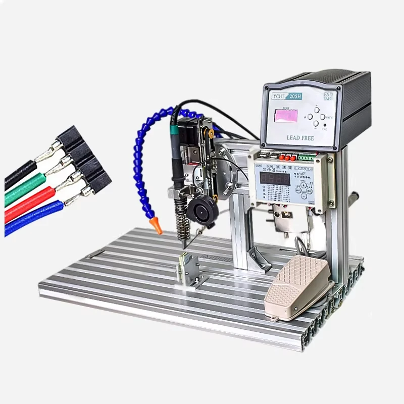 BORX-003 Semi-automatic soldering machine usb welding machine DB head DC head motor aviation head welding machine
BORX-003 Semi-automatic soldering machine usb welding machine DB head DC head motor aviation head welding machine