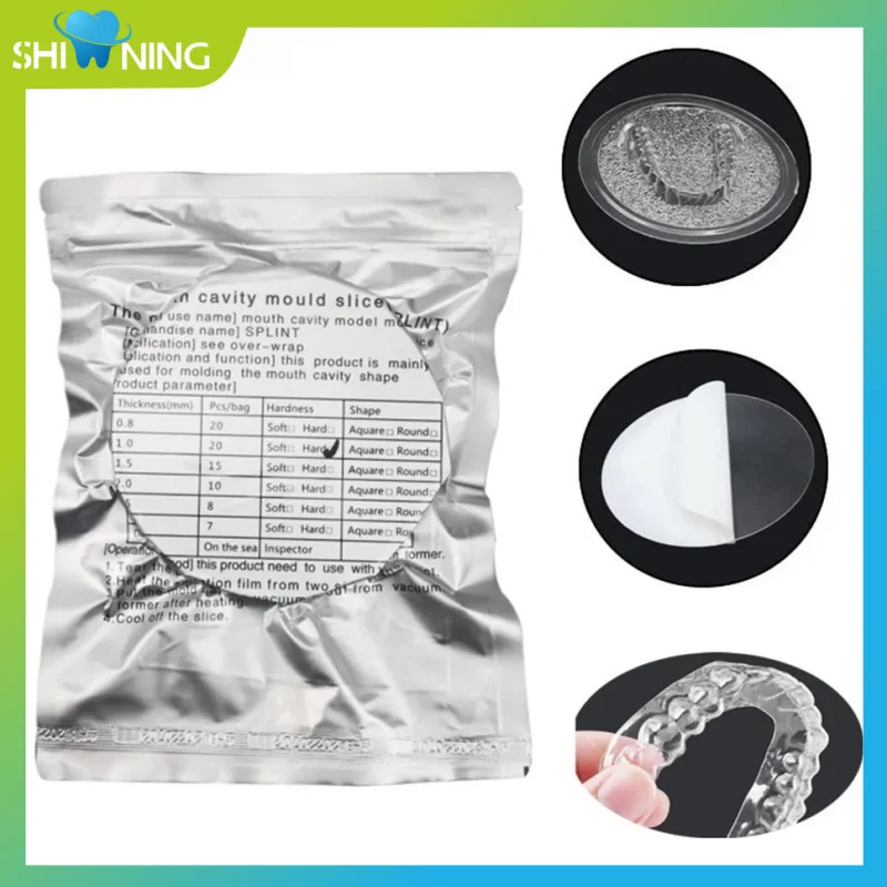 Dental Orthodontic Splint Retainer Slice Vacuum Forming Sheet Lab Thermoforming Material Dentistry Denture Model Round Hard Soft
Dental Orthodontic Splint Retainer Slice Vacuum Forming Sheet Lab Thermoforming Material Dentistry Denture Model Round Hard Soft