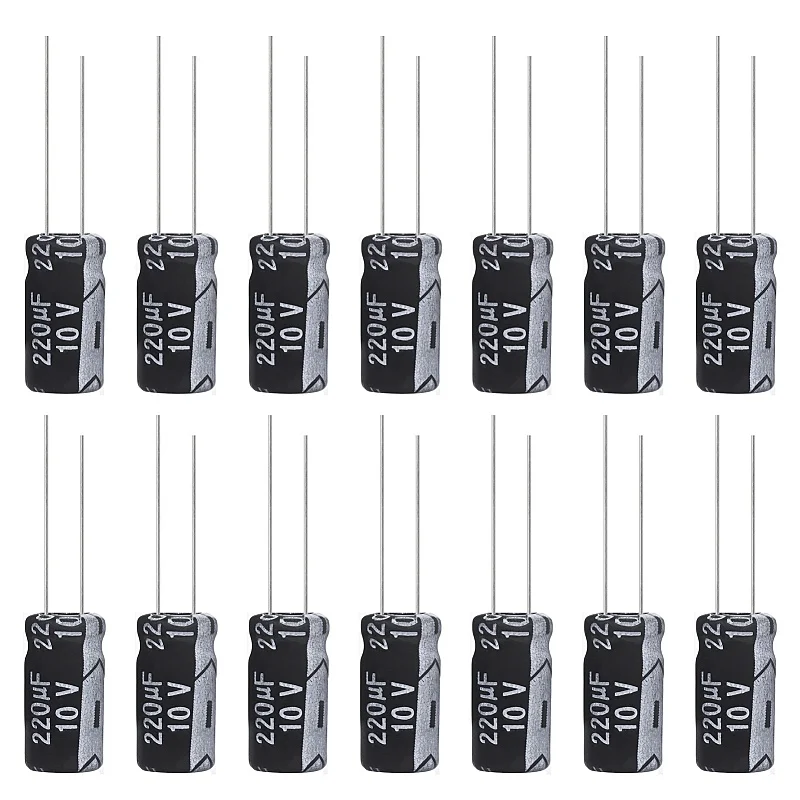 220uF 10V 5x11mm Electrolytic Capacitor 220 UF MFD 10 Volt 0.2x0.43in Aluminum Capacitors (Pack of 15)
220uF 10V 5x11mm Electrolytic Capacitor 220 UF MFD 10 Volt 0.2x0.43in Aluminum Capacitors (Pack of 15)