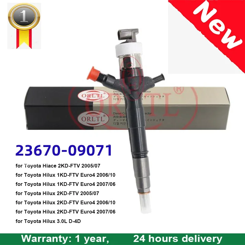 NEW 23670-09071 2367009071 23670 09071 For Toyota Hiace Hilux 1KD-FTV 2KD-FTV Euro4 2007-2005 Genuine Fuel Injector
NEW 23670-09071 2367009071 23670 09071 For Toyota Hiace Hilux 1KD-FTV 2KD-FTV Euro4 2007-2005 Genuine Fuel Injector