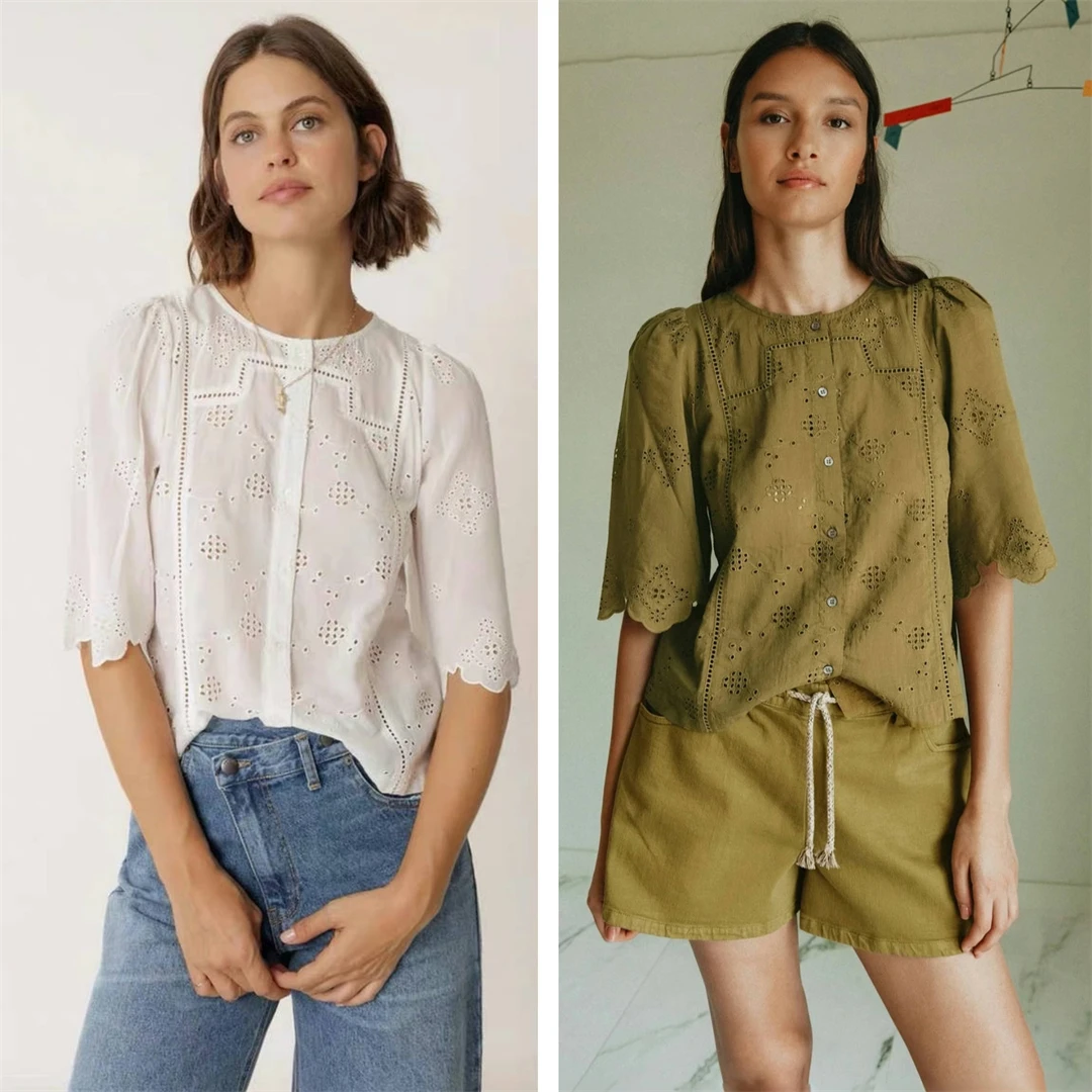 Inco French Style Loose Fit Cotton Shirt And Shorts Set with Embroidered Lace Details Skin Friendly Breathable Summer Wear fo...
Inco French Style Loose Fit Cotton Shirt And Shorts Set with Embroidered Lace Details Skin Friendly Breathable Summer Wear fo...