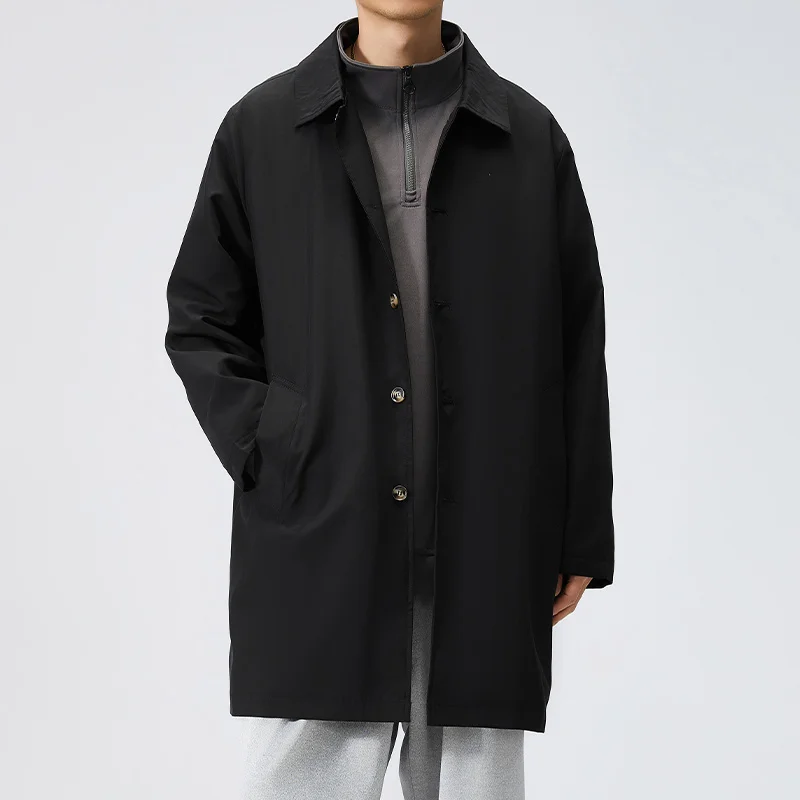 Spring Antumn Men's Trench Coat Men Casual Thicken Warm Hooded Jacket Windbreaker Coat Stylish Outerwear for Work Office Jacket
Spring Antumn Men's Trench Coat Men Casual Thicken Warm Hooded Jacket Windbreaker Coat Stylish Outerwear for Work Office Jacket