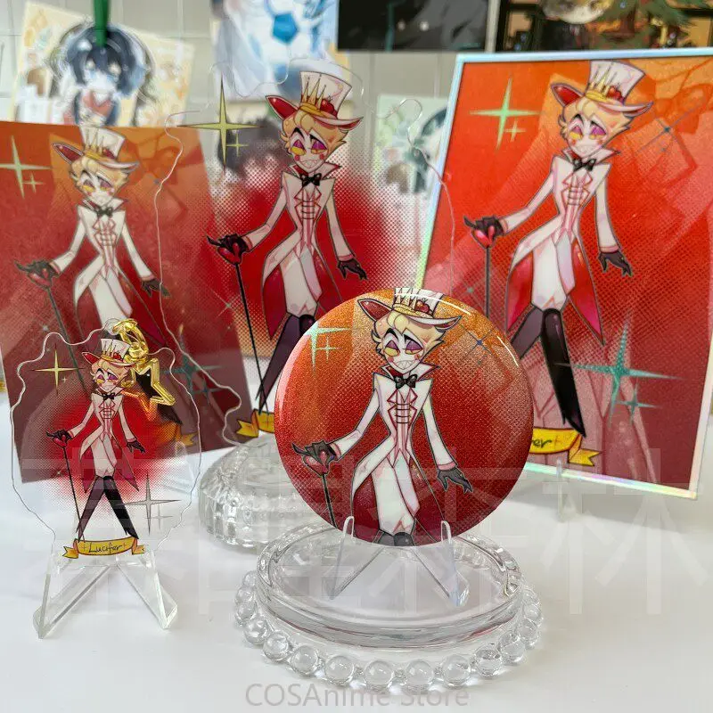 Hazbin Hotel Alastor Husk vox Lucifer Velvette Anime Game Badge Keychain Postcard Colored Paper Acrylic Stand Ornament Gift
Hazbin Hotel Alastor Husk vox Lucifer Velvette Anime Game Badge Keychain Postcard Colored Paper Acrylic Stand Ornament Gift
